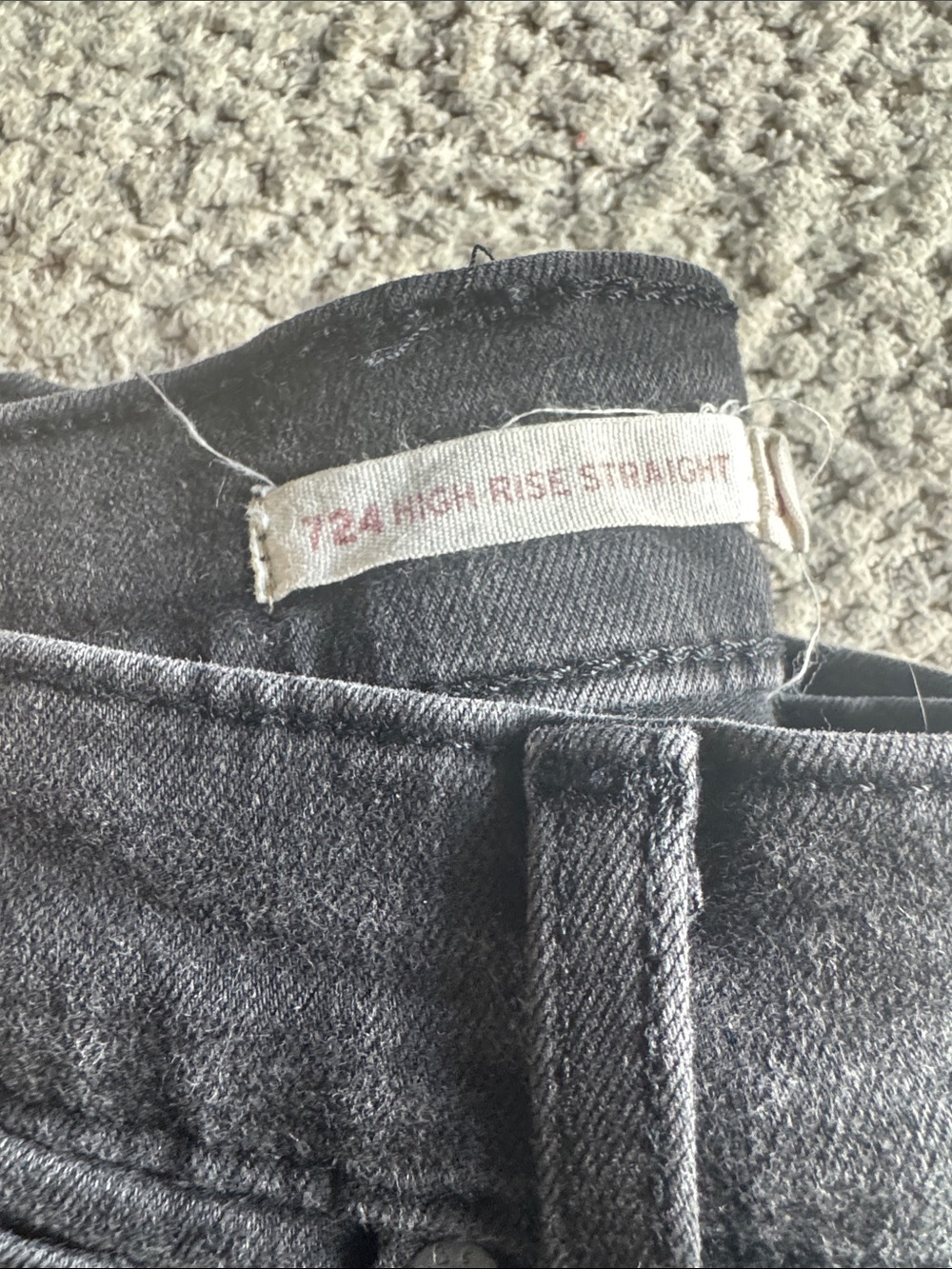 Levi's 724 High Rise Straight Jeans - Black